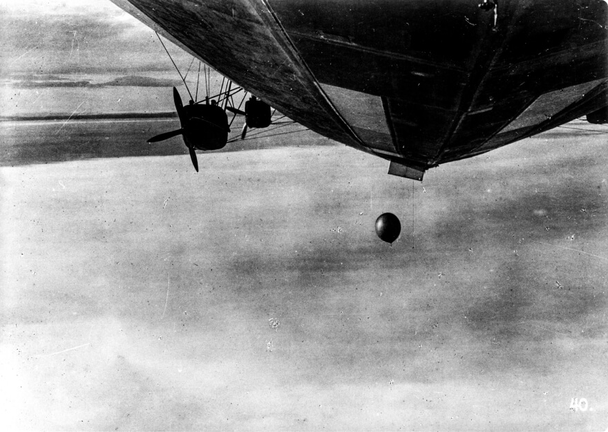 Запуск радиозонда с «Графа Цеппелина». 28 июля 1931 года, 11:10